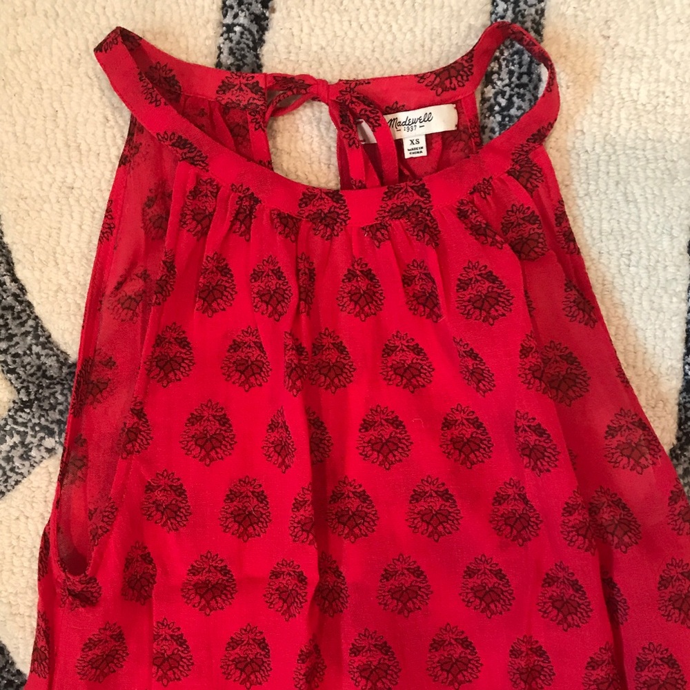 Madewell Red Maxi Dress - Picture 6 of 13